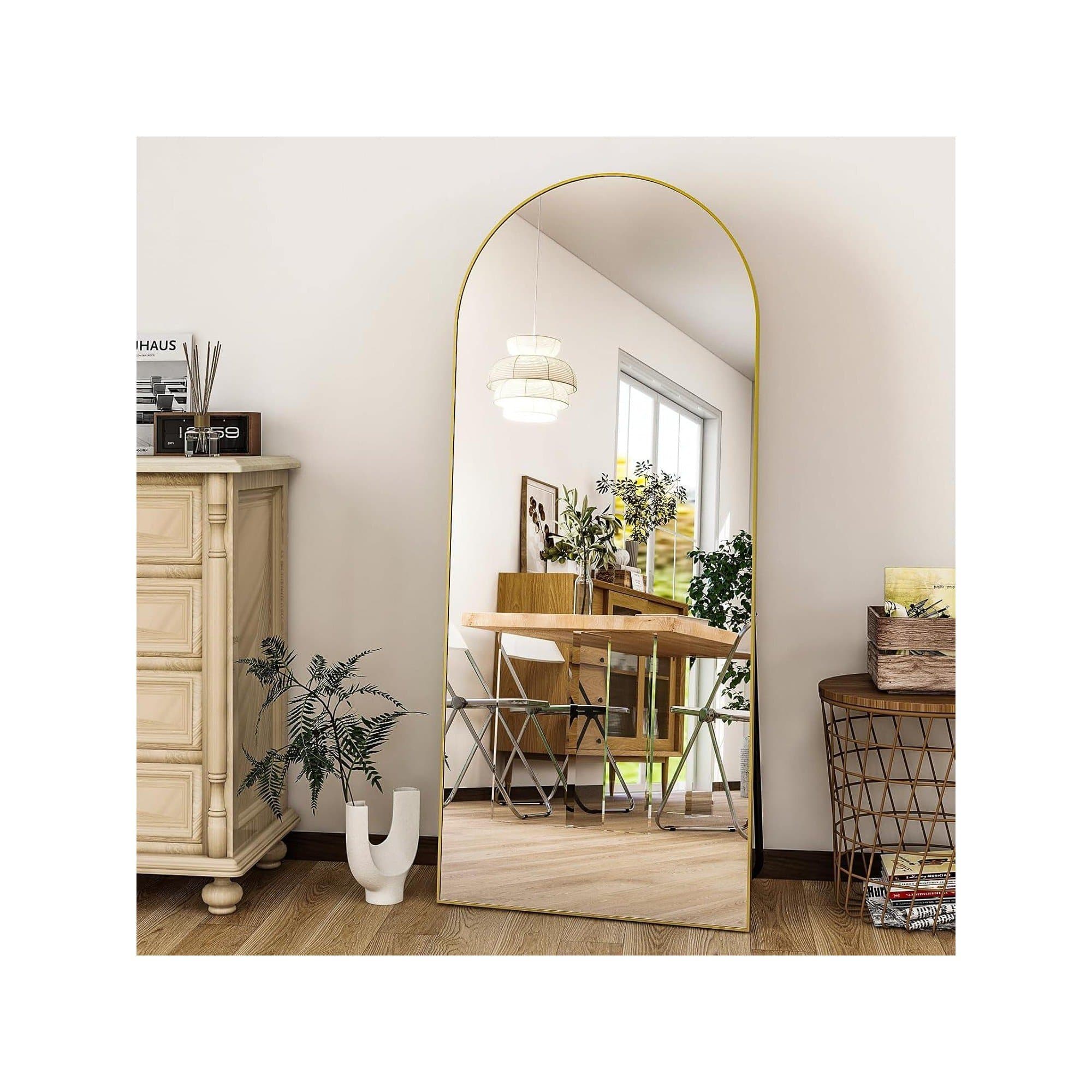 Full Length Floor Mirror - Black