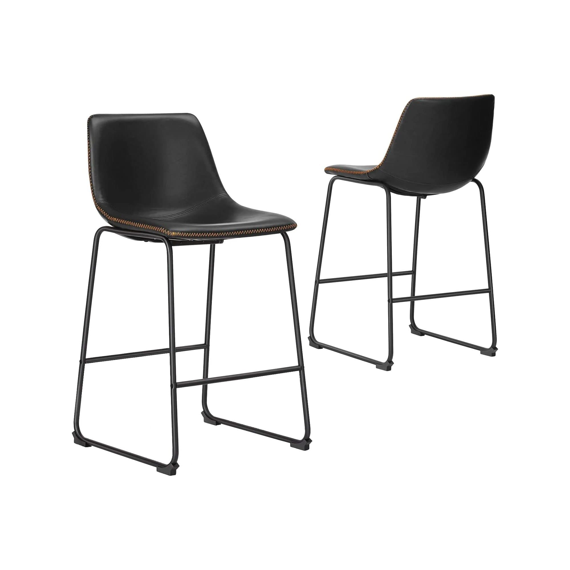 Counter Stools - Black (Set of 2)